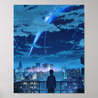 Affiche kimi no na wa votre nom Taki Stars Balcon