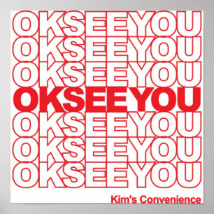 Affiche Kims Commodité Ok Voir Vous Drôle Cadeaux TShirt