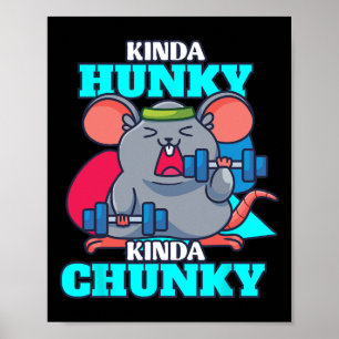 Affiche Kinda Chunky Kinda Hunky Bodybuilding Gym Po
