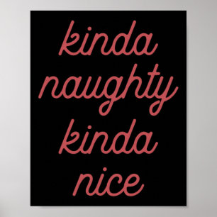 Affiche Kinda Naughty Kinda-nice - Noël