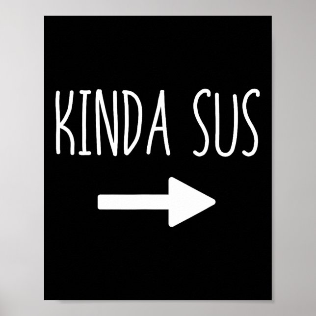 Affiche Kinda Sus Arrow Jeu Mème Correspondant Halloween C (Devant)