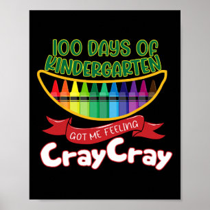Affiche Kinder - 100 Jours De Maternelle M'A Fait Me Senti