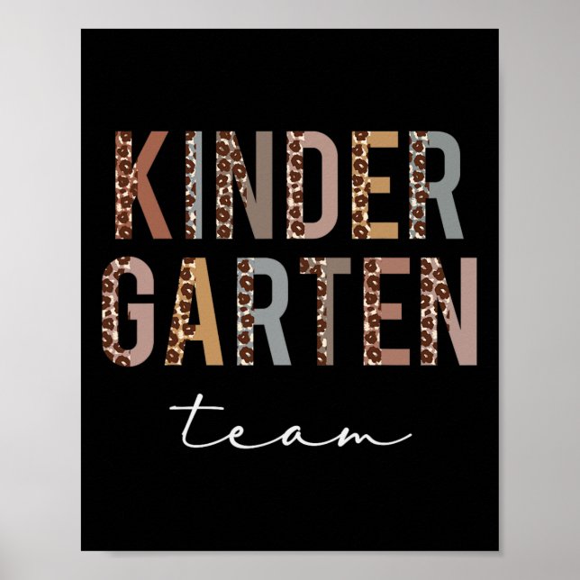 Affiche Kindergarten Team Hello Ck To School Appreciation  (Devant)