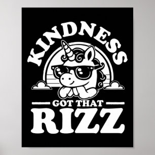 Affiche Kindness Anti Bulbing Week Unicorn A Reçu Rizz Sti