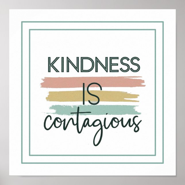 Affiche Kindness Is Contagious Ephesians 4 32 (Devant)