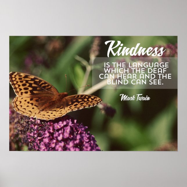 Affiche Kindness Is The Language (Devant)