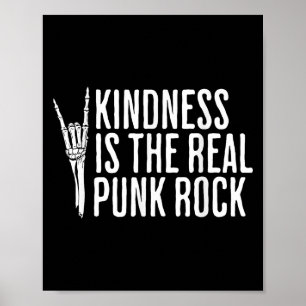 Affiche Kindness Is The Real Punk Rock Music Rocker Social