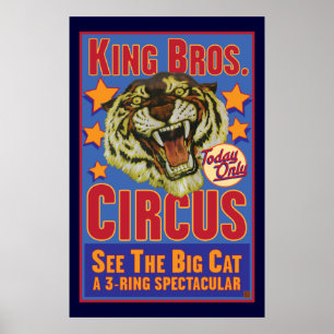 Affiche King Bros. Circus