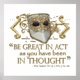 Affiche King John Quote (Gold Edition)