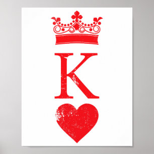 Affiche King of Hearts Costume d'Halloween Poker Voiture d