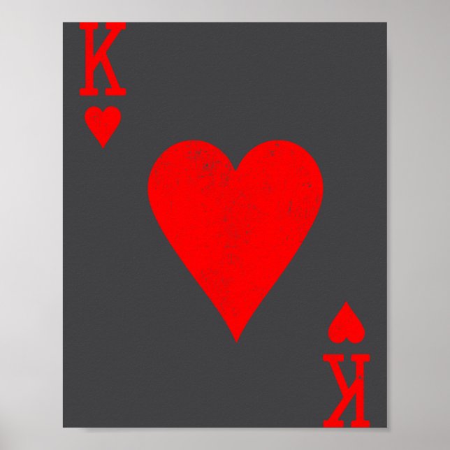 Affiche King Of Hearts Matching Couple Saint Valentine's D (Devant)