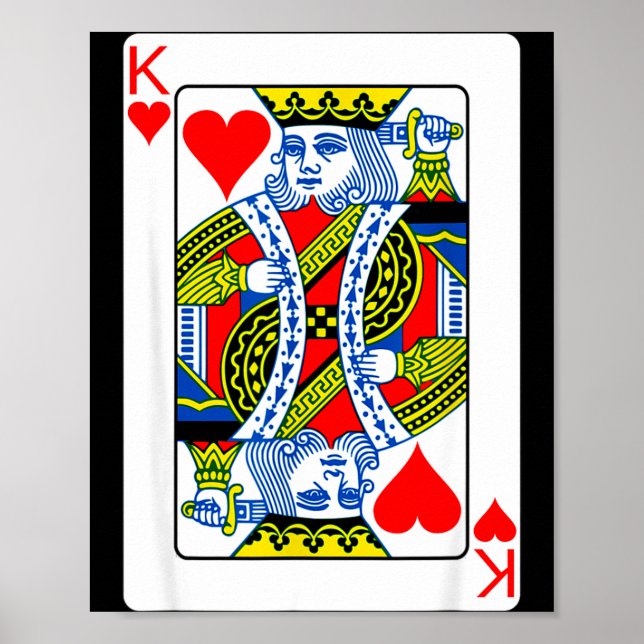 Affiche King Of Hearts Playing Card Valentine Costume  (Devant)