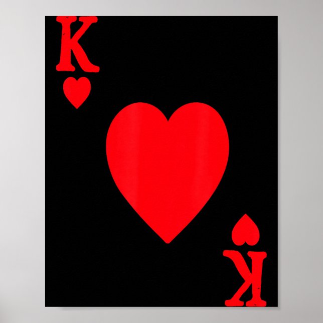 Affiche King Of Hearts Valentine's Day Lover Royal Flush F (Devant)