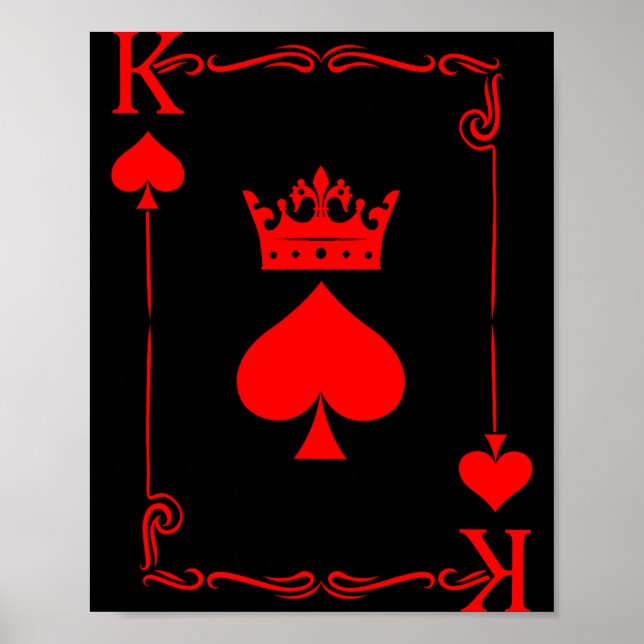 Affiche King Of Spade Game Black History Playing Card Men  (Devant)