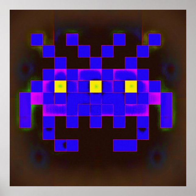 Affiche King of the Space Invasion (Version B) (Devant)