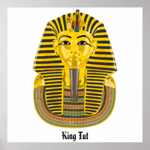 Affiche King Tut, illustration du tombeau égyptien
