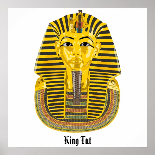 Affiche King Tut, illustration du tombeau égyptien (Devant)