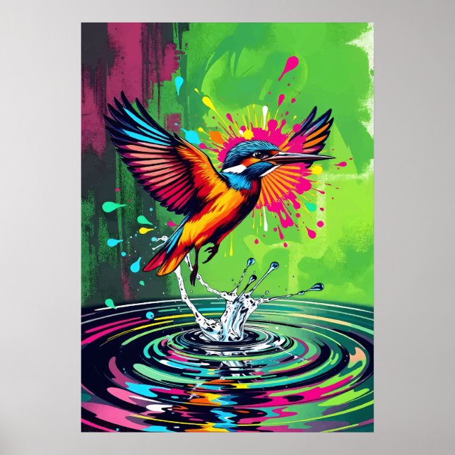 Affiche Kingfisher Art (Devant)