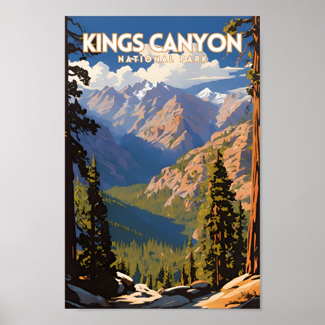 Affiche Kings Canyon National Park Travel PS (Devant)