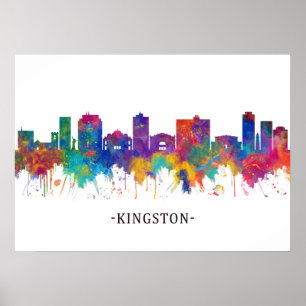 Affiche Kingston Jamaica Skyline