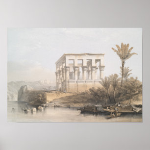Affiche Kiosque de Trajan, hypaethral Temple à Philae Egyp