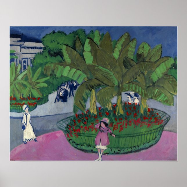 Affiche Kirchner - La Boskett Albertplatz À Dresden (Devant)