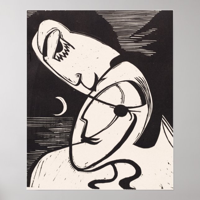 Affiche Kirchner - Le baiser (Devant)