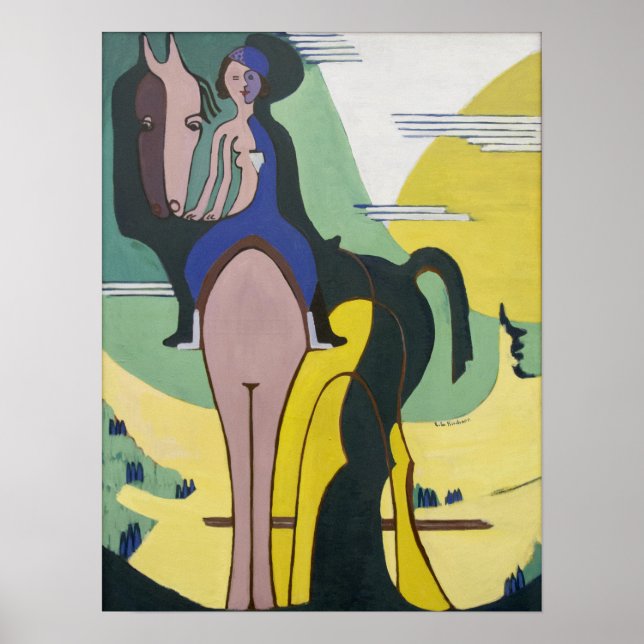 Affiche Kirchner - Le cavalier (Devant)