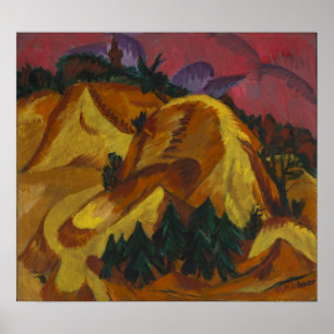 Affiche Kirchner - Montagnes de sable