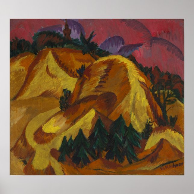 Affiche Kirchner - Montagnes de sable (Devant)