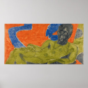 Affiche Kirchner - Portrait D'Otto Mueller