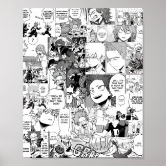 Affiche Kiribaku Manga Collage