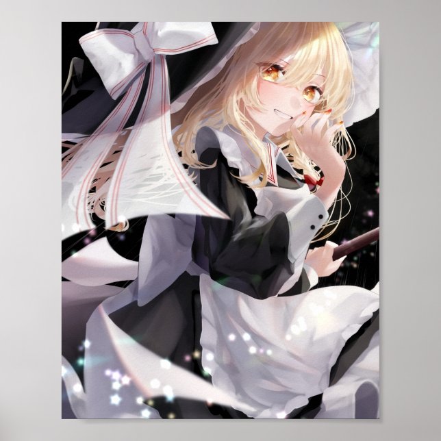 Affiche Kirisame Marisa en noir (Devant)