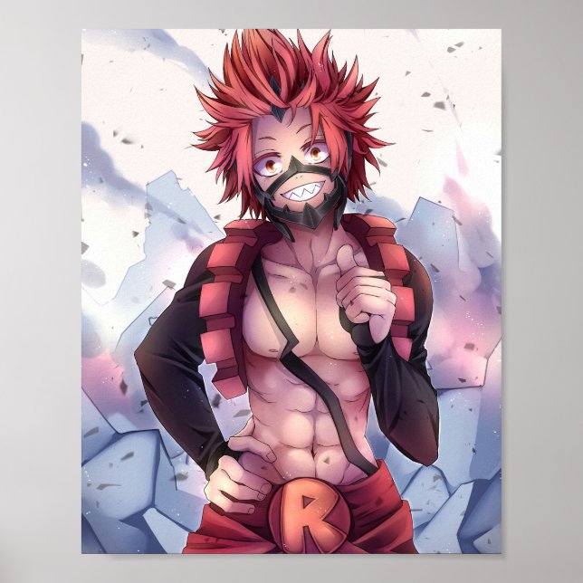 Affiche Kirishima Eijiro - BNHA (Devant)