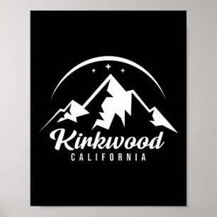 Affiche Kirkwood California Ski Resort Snowboard
