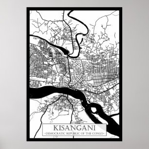 Affiche Kisangani République démocratique du Congo Ville