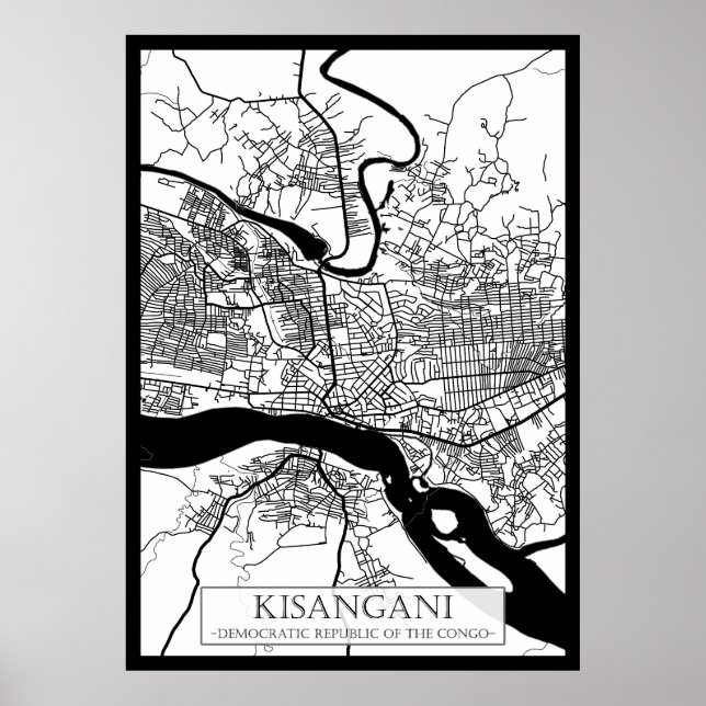 Affiche Kisangani République démocratique du Congo Ville  (Devant)
