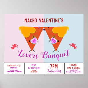 Affiche Kissing Nacho Valentine's Event Ad