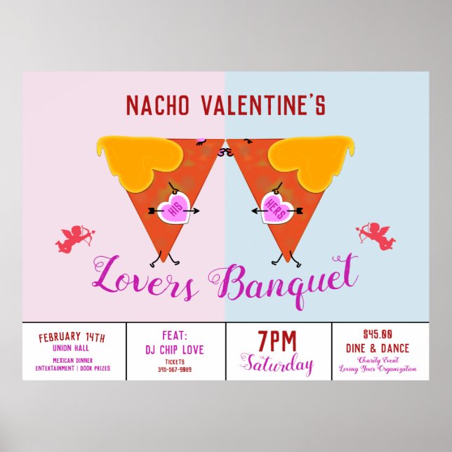 Affiche Kissing Nacho Valentine's Event Ad (Devant)