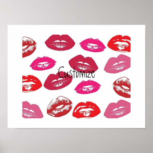 Affiche Kissing Red lips Thunder_Cove (Devant)