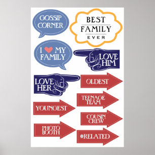 Affiche Kit d'accessoires pour stand photo de retrouvaille