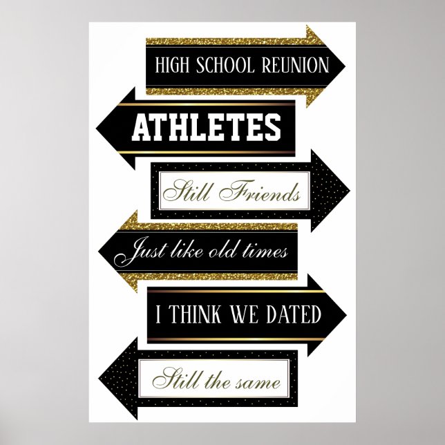 Affiche Kit de flèches pour photomaton de réunion de lycée (Devant)