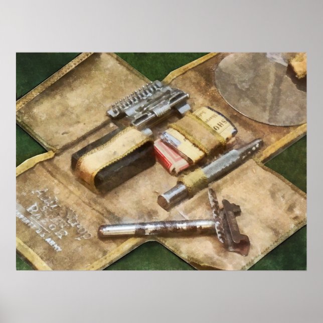 Affiche Kit de rasage de la Première Guerre mondiale (Devant)