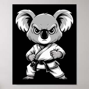 Affiche Kite Karate Koala Martial Arts Drôle Pour Les Enfa