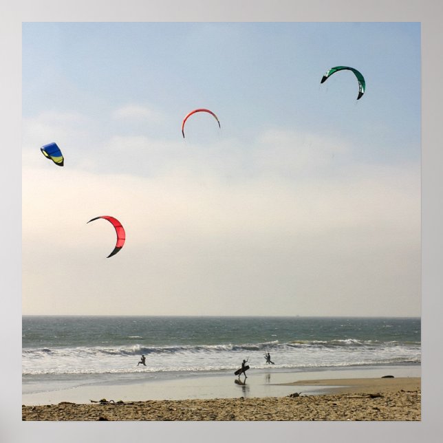 Affiche Kite Surf (Devant)