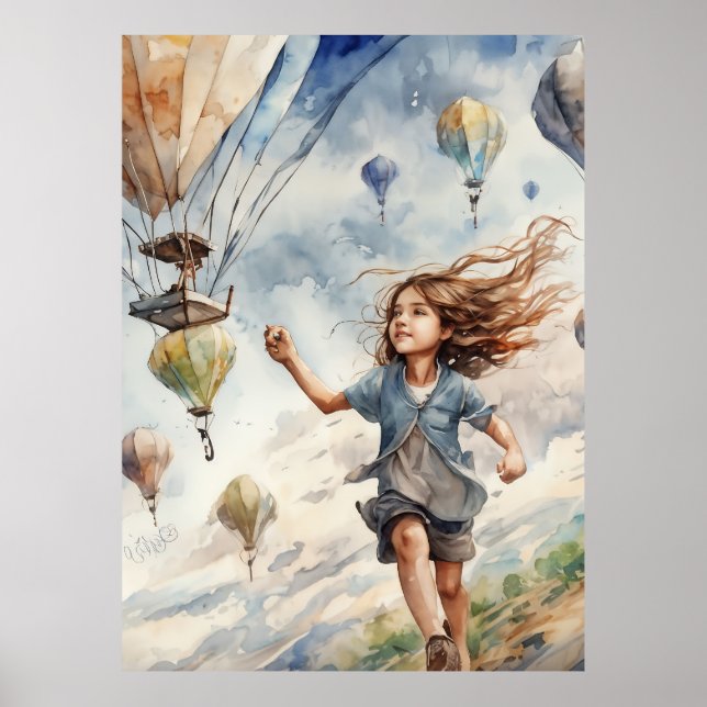 Affiche kite volant (Devant)