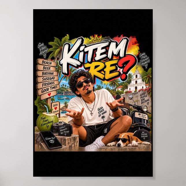 Affiche Kitem Re? – L'état d'esprit de Goa (Devant)