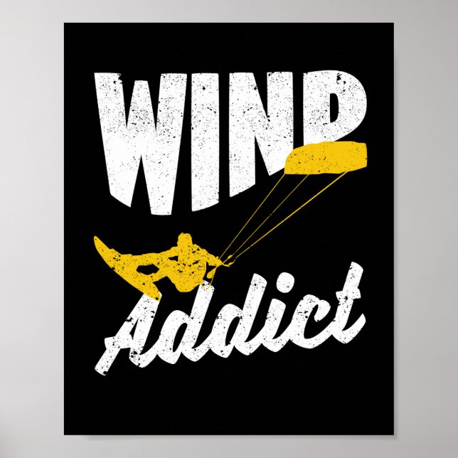 Affiche Kitesurf Kite Windsurf Kiteboard Sport (Devant)