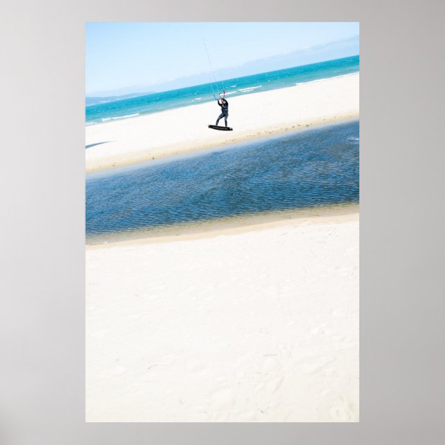 Affiche Kitesurfer boosts (Devant)