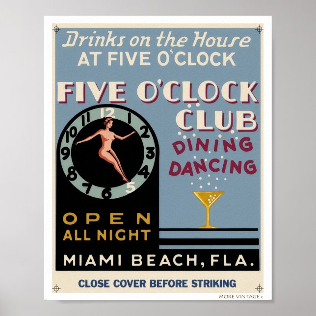 AFFICHE KITSCH PUBLICITÉ VINTAGE  (Devant)
